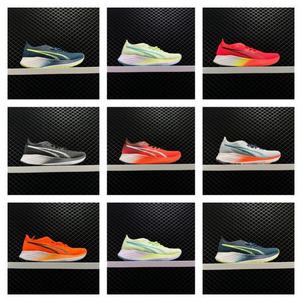 

men women running shoes magic speed blast cushioning sports sneakers marathon green orange grey outdoor sneaker trainers jogging fitness siz