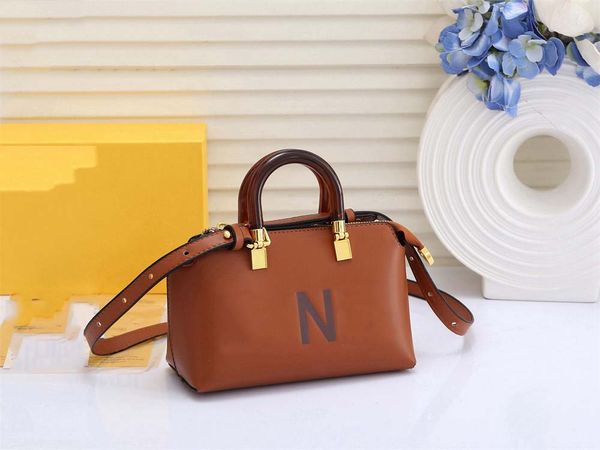 

Designers Bag Luxury Women Tote Purses Fashion Crossbody Sac Classic Leather Handbag Shoulder Plain Bags, Brown