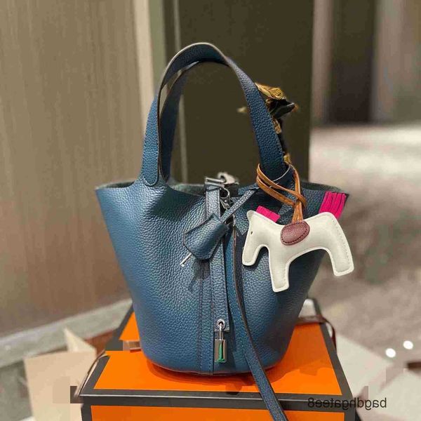 

women grain basket handbag tote leather designer picotin locks bag lychee he cow bags 2023 purse fashion totes handbags 18cm 0emlcvn xqp2
