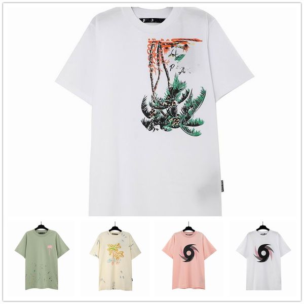 

2023 new upside down t-shirt neon tee pxp painted classic hurricane fashion mens womens designers tee p a, White;black