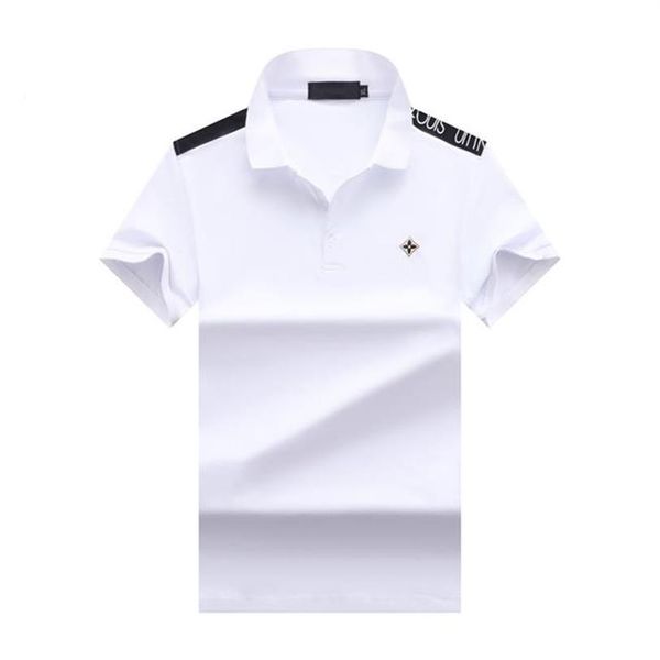 

luxury designer clothing men's wear selle fashion man t-shirt short sleeve casual shirt solid classic plus camisa m-3xl#2463, White;black