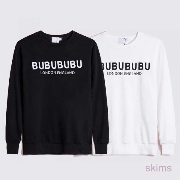 

23ss plaid hoodie bur mens womens designers hoodies winter man long sleeve for s woman luxurys classic black white hooded clothing clothes