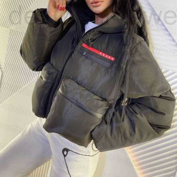 

women's down & parkas designer winter warm thick women men long sleeve jackets outdoor windproof cotton jacket full zipper coats rhzp, Black