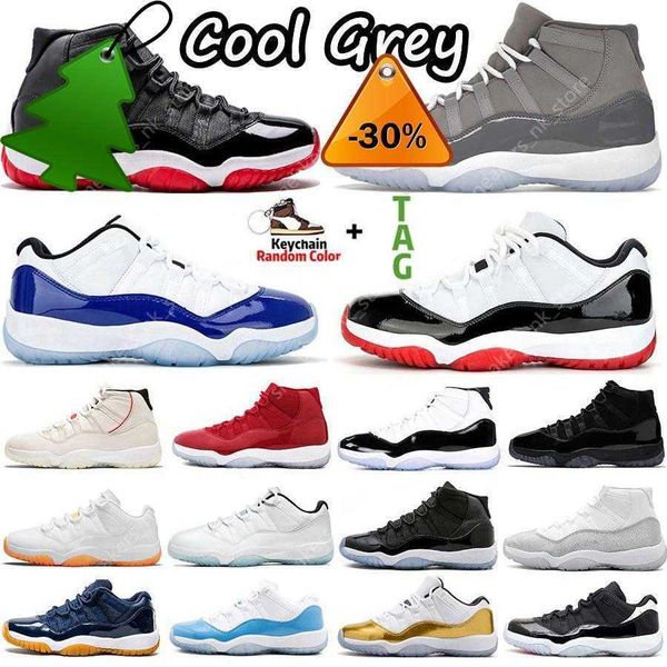 

new 2023 cool grey 11 basketball shoes high low 11s citrus university legend blue white bred infrared concord 45 space jam gamma women mens