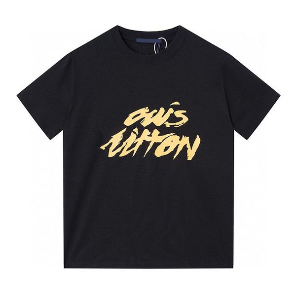 

t-shirts round men's neck embroidered and printed polar style summer wear with street pure cotton e2m11, Black;brown