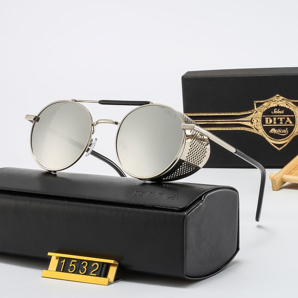 

original dita sunglasses for women and men fashion model special uv 400 protection letter leg double beam frame outdoor brands design alloy, White;black