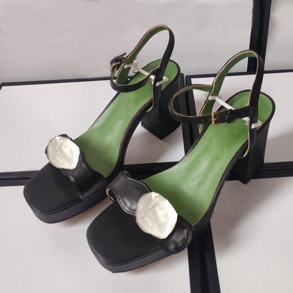 

summer platform female sandals designer high-heeled shoes fashion temperament office professional work shoes, Black