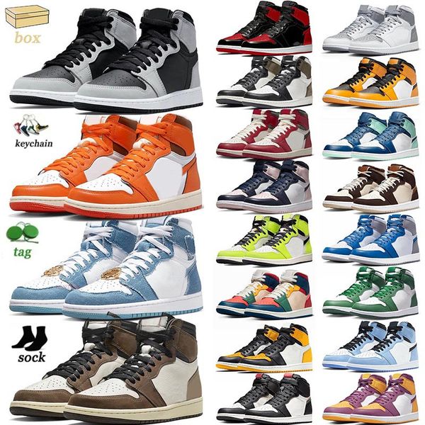 

og 1 high basketball shoes lost and found 1s jumpman ow unc bred patent ts x black phantom mid smoke grey off men women jordens trainers sne