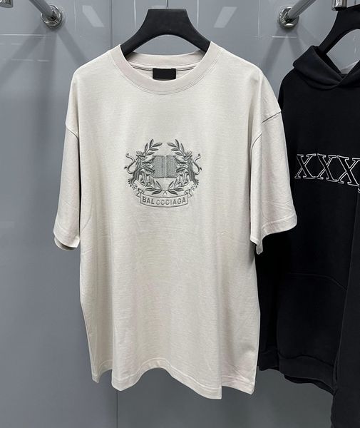 

men's plus tees & polos round neck embroidered and printed polar style summer wear with street pure cotton w11e, Black;brown