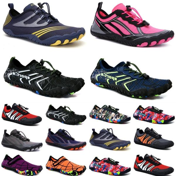 

water shoes women men shoes sea swim diving surf beach breathe orange yellow white pink red outdoor quick-dry size eur 36-45, Black
