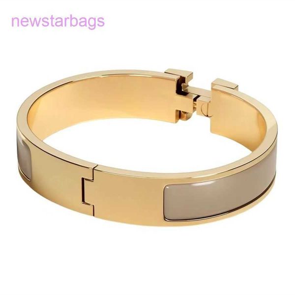 

designer herms bracelet online shop love screw s luxury jewelry women bangle fashion accessories h titanium steel alloy gold-plate, Black