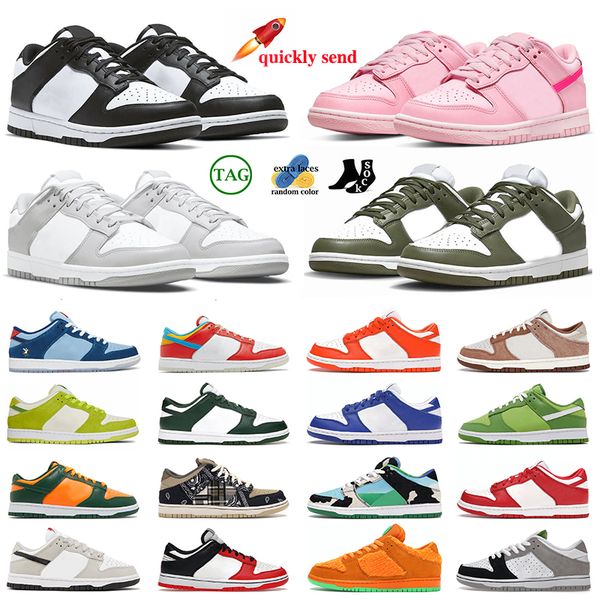 

designer running shoes for men women pandas triple pink sb dunks low dunked lows sail syracuse grey fog kentucky classic green why so sad me, Black