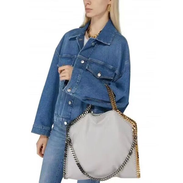 

women large shopping totes microfiber chain shoulder bags high quality