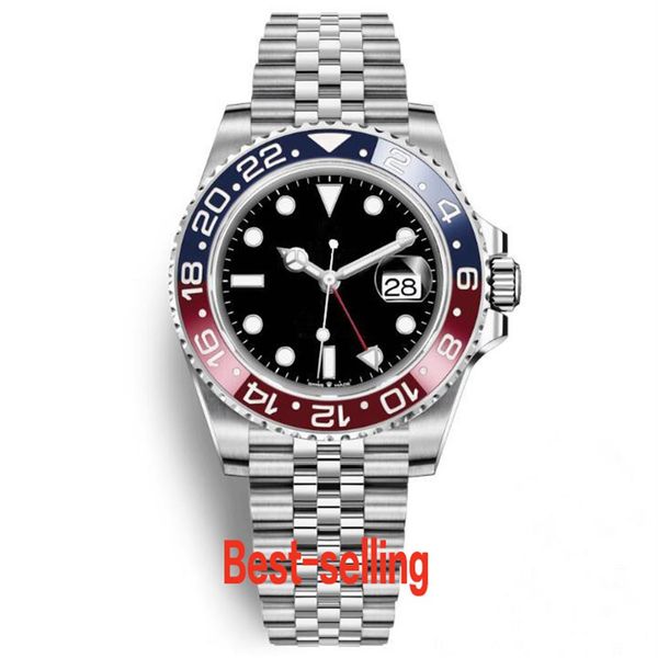 

men's watch mechanical automatic basel red pepsi fashion retro sports casual blue luminous business waterproof multifunct304u, Slivery;brown