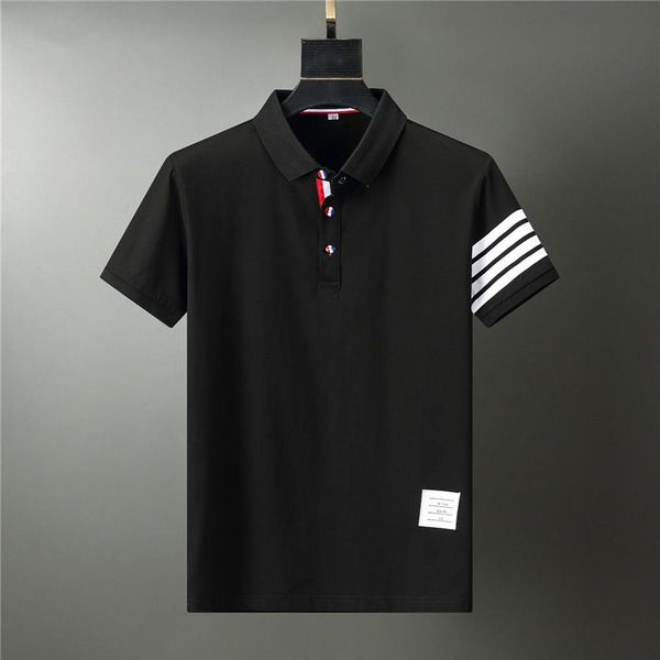 

2021 men's designer t-shirt polo shirt cotton deluxe sailor collar short coat for the latest summer fashion sizes 3xl #tl07339u, White;black