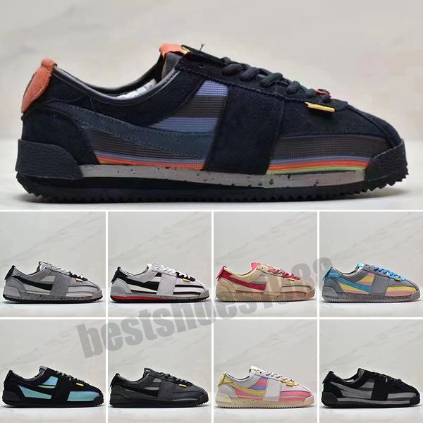 

crotez running shoes authentic un la x cortez sesame smoke grey lemon frost noir runner sneakers purple classic leather off black white mens