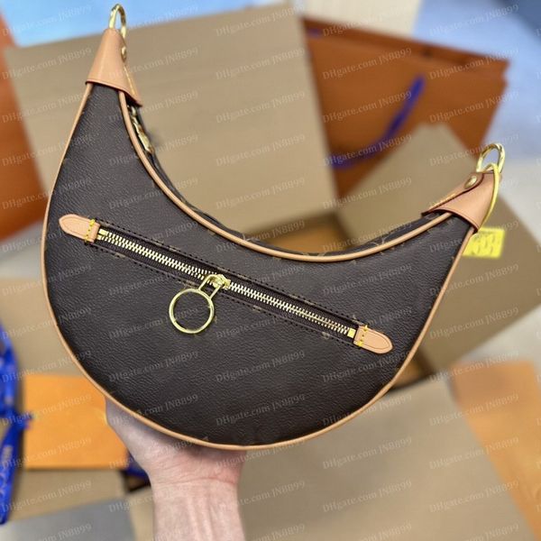 

designer luxury vintage shoulder bags loop womens brown flower bag leather purses chain underarm handbag hobo bags crossbody purse pouch han