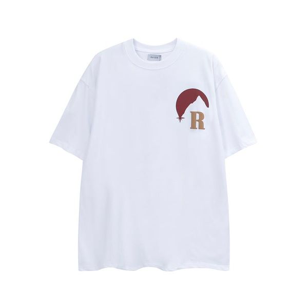 

men's t-shirt t-shirt slim fit short sleeve cotton breathable t-shirt r luxury letter print shirt 2023 spring/summer high street casual, White;black