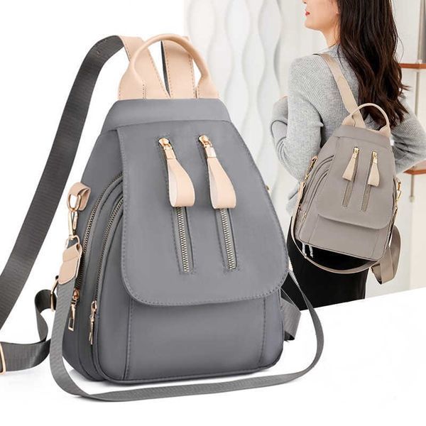 

backpack women's new fashion in autumn oxford cloth backpack women's nylon cloth travel backpack
