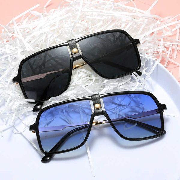 

sunglasses pilot fashion brand same box glasses classic large frame for men and women, White;black