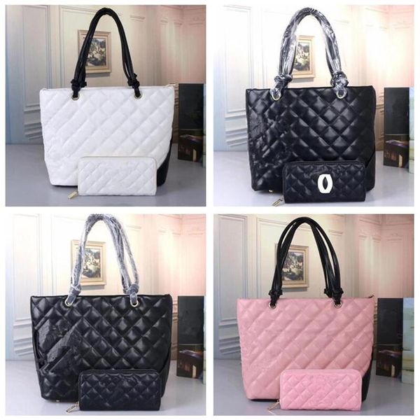 

bags women's men 2 pcs in one tote nylon leather clutch shoulder bag luxurys designers handbags shoulderbag 2861