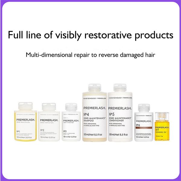 

250ml all types no.4p new hair perfect repair strengthens blonde enhancer toning shampoo hair mask premierlash