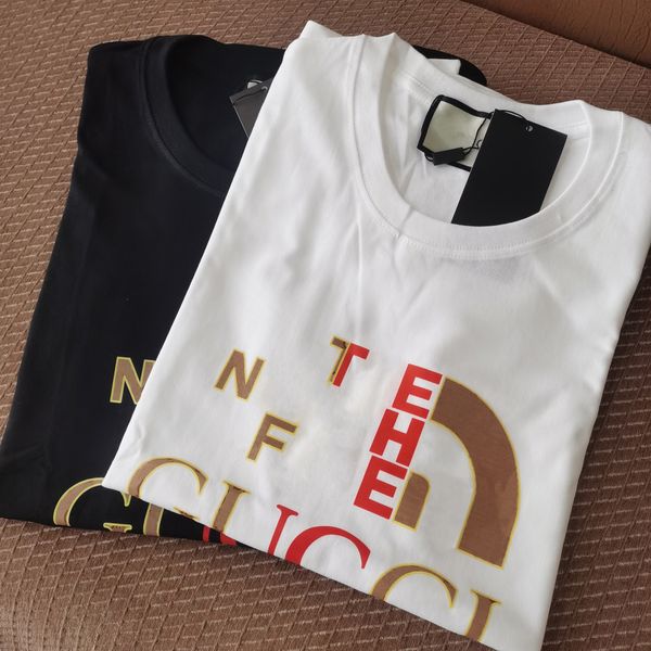 

italy mens womans t shirt america europe milan designer wrinkle shrink pilling cotton the joint print applique letter fashion elfbar channel, White;black