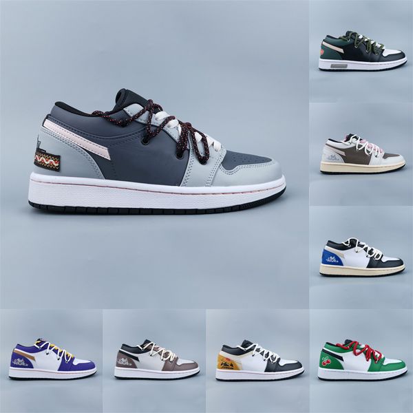 

quality jumpman 1 low basketball shoes running shoes 1s platform leather fashion mens womens love trainers sneakers deconstruct drawstring l