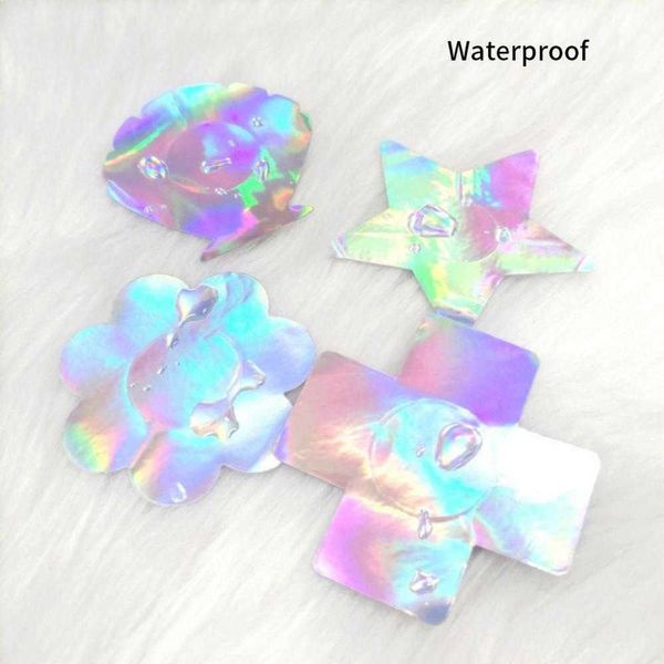 

breast pad women nipple stickers disposable laser colors chest sticker adhesive breast invisible boob stickers accessories gift