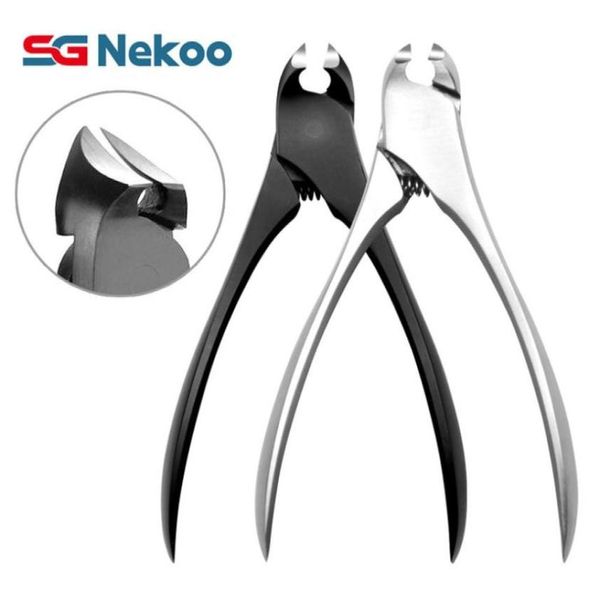 

stainless steel nail clippers for thick toe nails curved edge cutter pliers scissors professional pedicure tools 22029113894