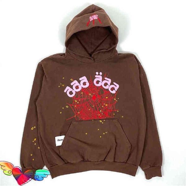 

Sweater 2022 Red Sp5der 555555 Hoodie Men Women High Quality Angel Number Puff pastry Printing Graphic Spider Web Sweatshirts T220721 Lkmuw, 15