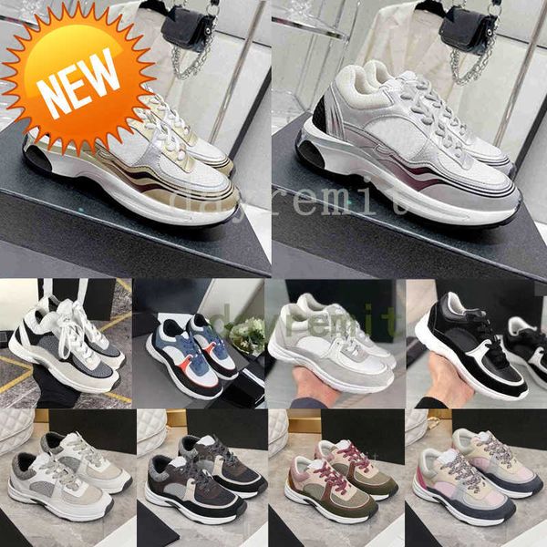 

designer sneakers calfskin casual shoes reflective shoes vintage suede leather trainers all-match stylist sneaker patchwork leisure shoe, Black