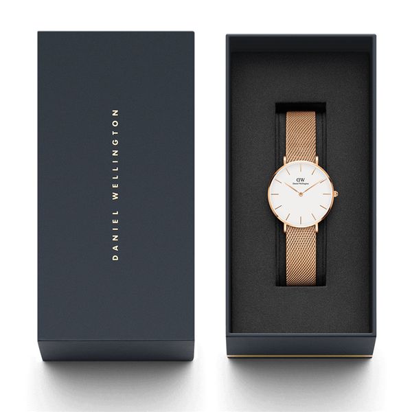 

montre femme new daniel womens quartz watches 32mm woman man steel brand wristwatches lady relogio with box, Slivery;brown