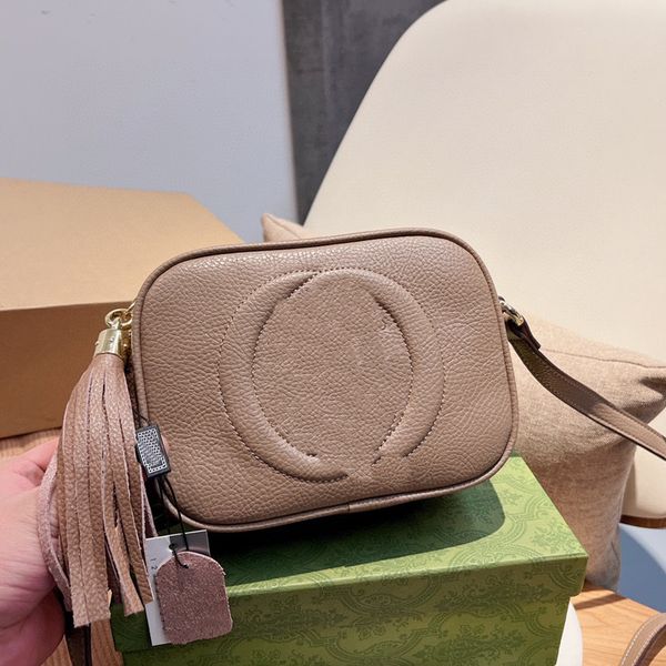 

soho disco camera bag cross-body shoulder bags women handbag purse leather classic letter clutch zip wallet tassel pendant