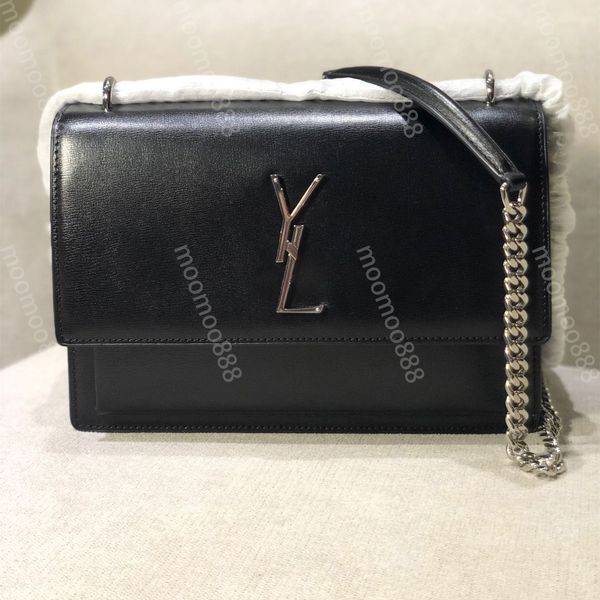 

10a mirror quality designer 22cm medium chain bag crossbody sunset shoulder bags womens luxury black handbag lady black alligator messenger