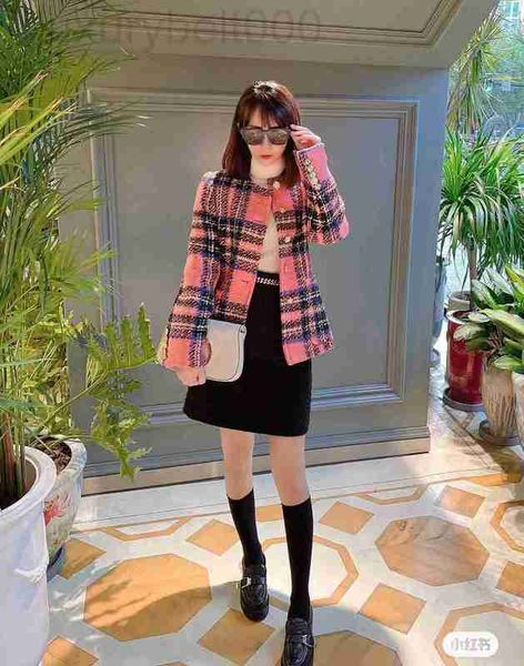 

women's jackets designer brand jacket new women fall winter overcoat high-end ootd letter tweed coat designer fashion leisure spring 22, Black;brown