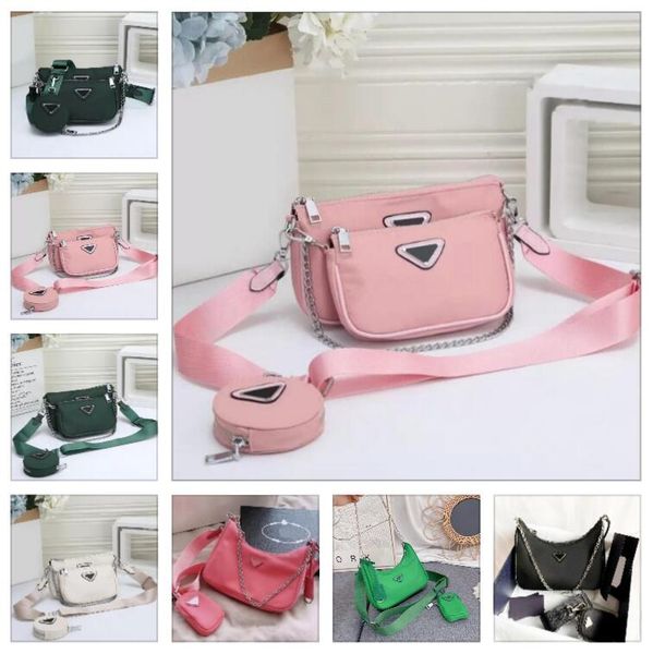 

womens 2023 handbags sale 3 piece luxurys designers bags hobo purses lady handbag crossbody shoulder totes fashion wallet the tote bag girls, Black