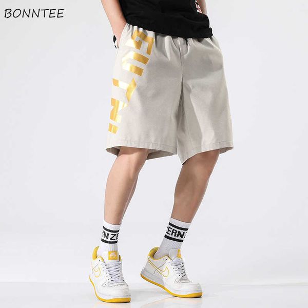 

men's shorts m-8xl shorts men casual design korean stylish fashion summer trousers cool teenager streetwear hip hop baggy all-match col, White;black