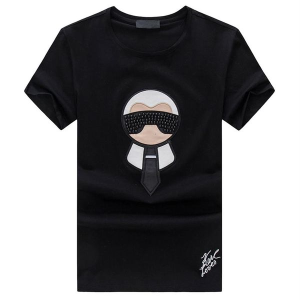 

new arrival summer famous design men t shirt hip hop short-sleeve slim tees crew neck t-shirts fashion medusa casual man t-sh233r, White;black
