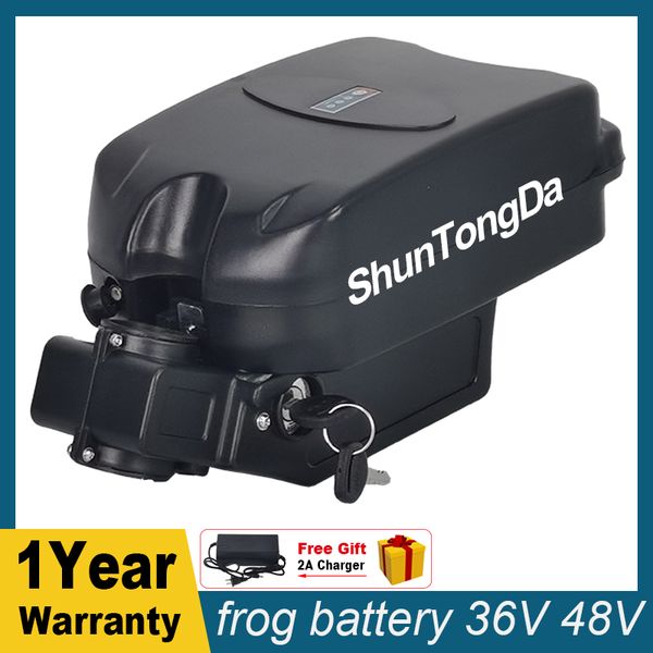 

shuntongda 36v ebike battery 15ah 18ah 21ah electric bicycle battery little frog under seat post ebike batteries pack 48v 13ah 17.5ah for 25