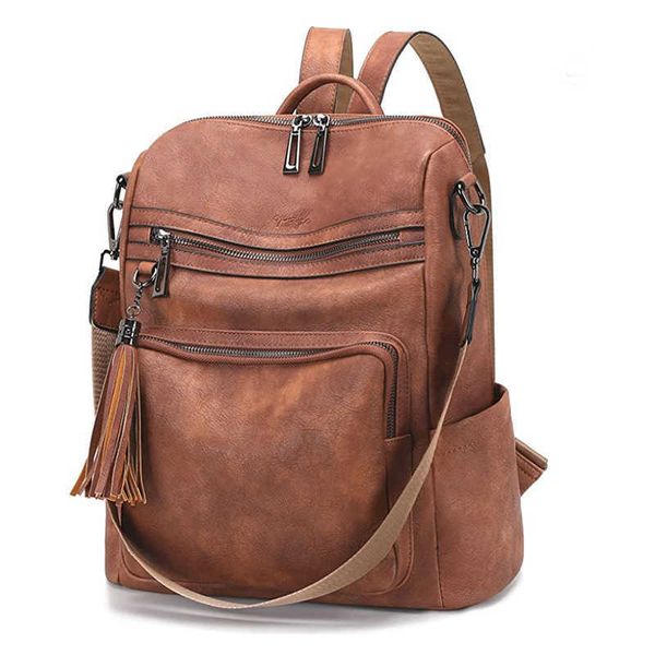 

new high-capacity fashion backpack for girls small number of high-end backpack for girls pu leather style backpack for women