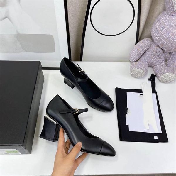 

dress shoes 2023 fashion channel women leather high heel letter logo party wedding tourism holiday casual flat shoes 02-003, Black