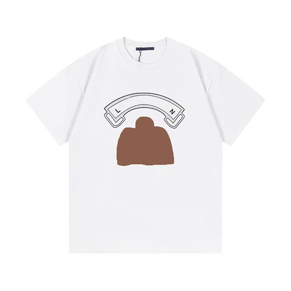 

30% off 2023 new men's fashion clothing summer street casual fashion designer printed short sleeve classic color matching net red the s, White;black