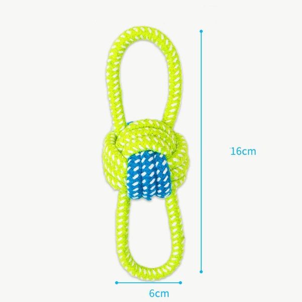 

Pet dog toy cotton rope molars teeth cleaning chew teeth grinding bite resistant