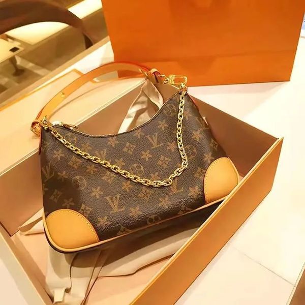 

designer boulogne croissant chain louise crossbody bag classic leather vutton woman tramp tote viuton shoulder bags elegant handbag purse
