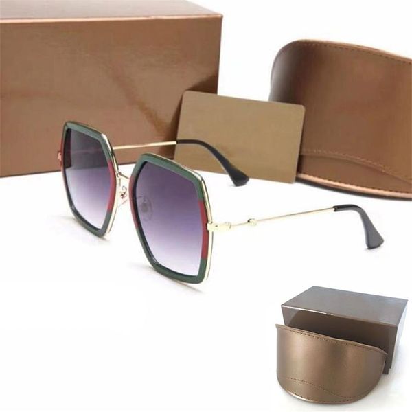 

womans sunglasses luxury mens sun glasses uv protection men designer eyeglass gradient metal hinge fashion women spec219n, White;black