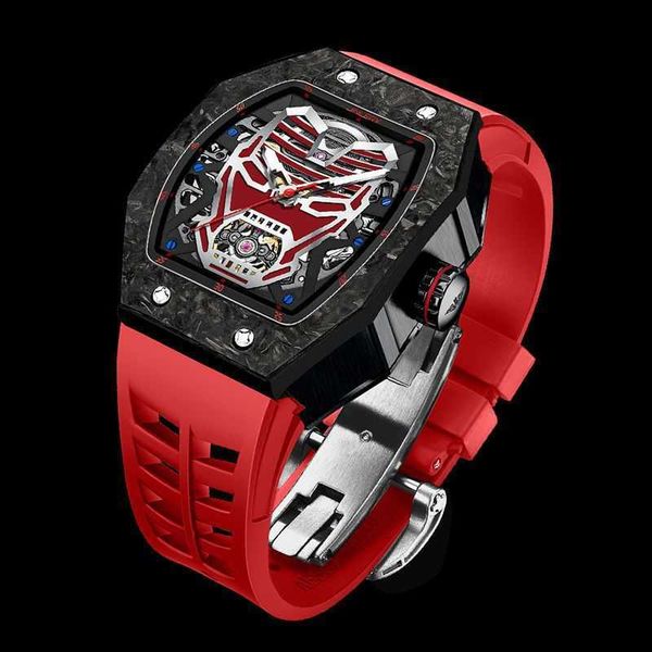 

luxury automatic mechanical watch richa milles miller high configuration version handsome full-automatic bucket type hollowed-out men'