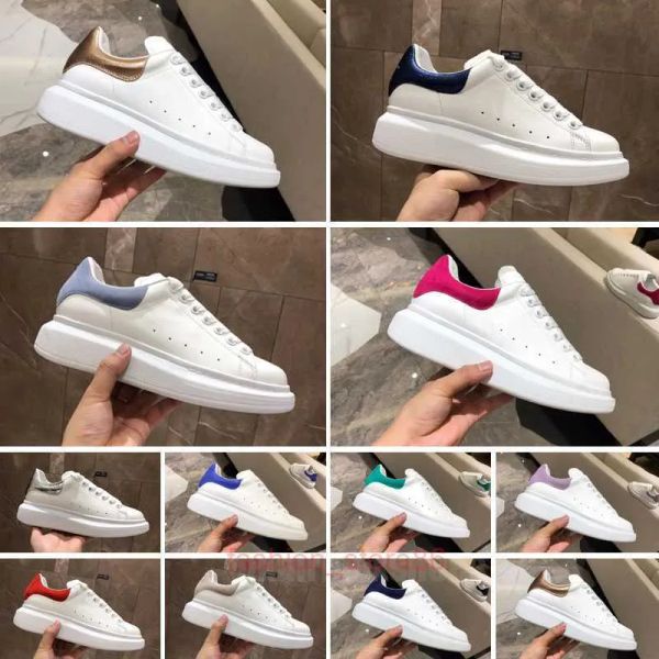 

designer men woman shoe leather lace up platform oversized mc queens mcqueens alexanders sneake white black mens womens luxury velvet suede