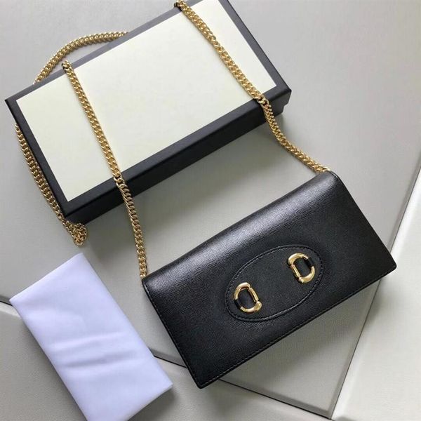 

horsebit 1955 series woc chain wallet women fashion genuine leather crossbody bag with detachable gold band 621892229k, Red;black
