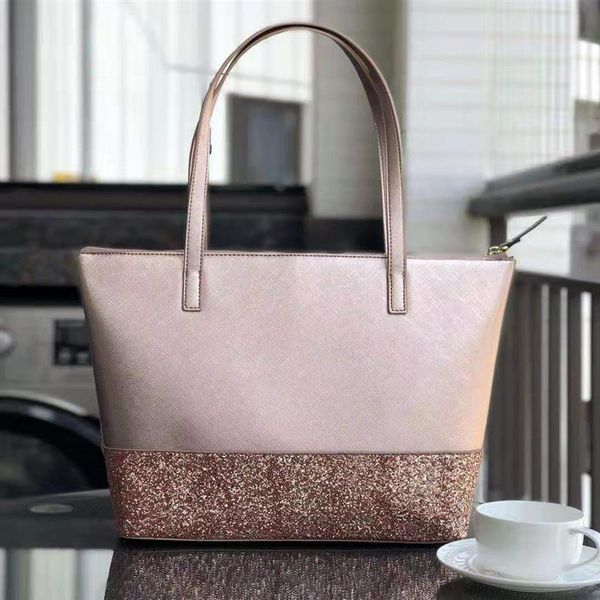 

brand desiger bags new glitter large women shoulder bag purses fashion handbags totes shopping bags 5 color208l